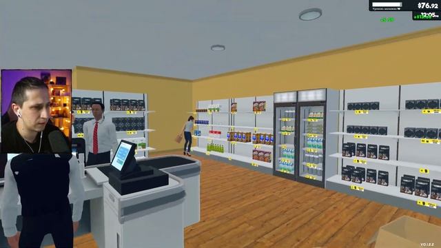 Я НАНЯЛ ПЕРВОГО КАССИРА В Supermarket Simulator #4 смотреть онлайн