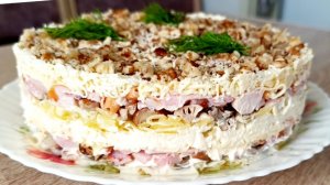 САЛАТ «МЕЧТА» С КУРИЦЕЙ И ГРИБАМИ// БЕСПОДОБНЫЙ САЛАТ// ПРОСТОЙ РЕЦЕПТ