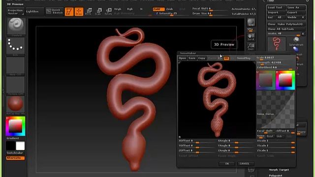 Zbrush Snake Texture
