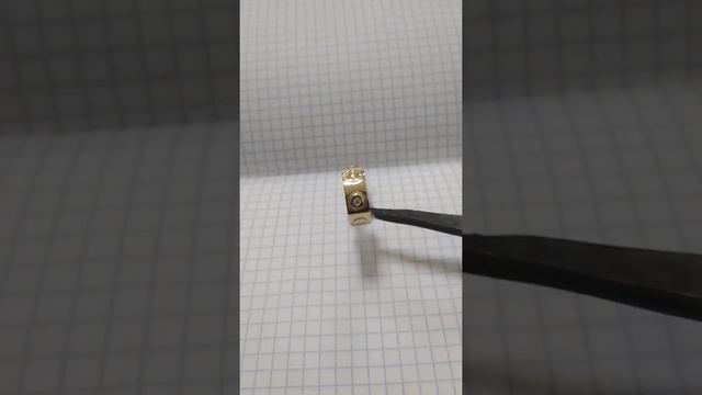 Золотое кольцо из жёлтого (лимонного )золота.👍👍👍 смотреть онлайн