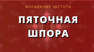 ПЯТОЧНАЯ ШПОРА+ИСЦЕЛЕНИЕ КОСТЕЙ ( 2 в 1)* Целебные Частоты+Саблиминал