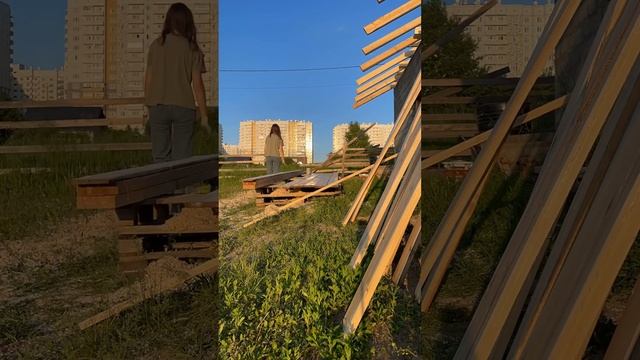 Гараж почти готов #строимсами #стройка #diy смотреть онлайн