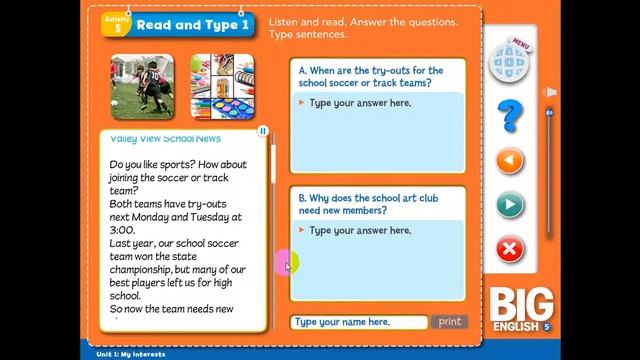 DOWNLOAD Big English 5 CD ROM - Games And Activities