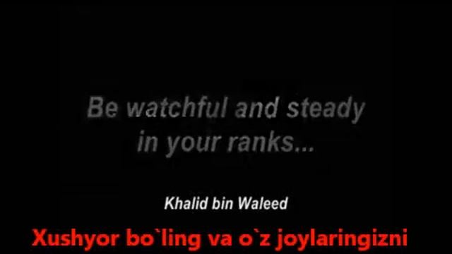 KHalid bin Valid r.a смотреть онлайн