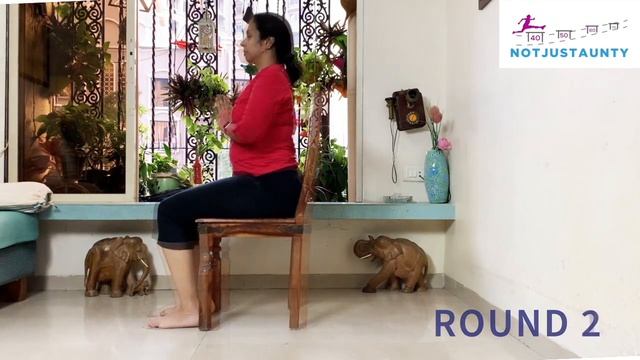 Get fit in 8 minutes on your chair FOR FREE! Learn from certified Yoga instructor on @NotJustAunty. смотреть онлайн