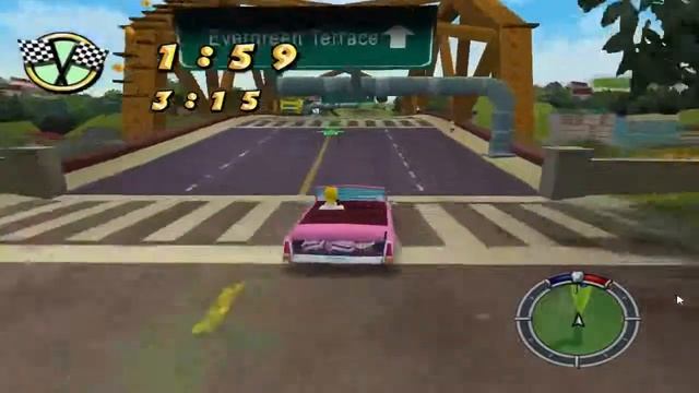 O Mito das Corridas Parte 1 - The Simpsons Hit & Run #3 смотреть онлайн