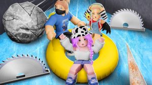 ЭКСТРЕМАЛЬНЫЙ СПУСК НА ВАТРУШКЕ! Roblox 100 Player Sledding