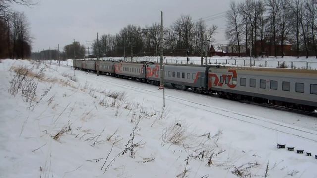 Электровоз ЧС2Т-971 с поездом №243 (Самара → СПб) смотреть онлайн