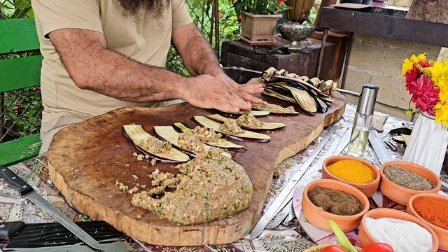 Новый Трюк- Баклажанный Кебаб с Фаршем. Лучший Рецепт из Баклажанов. Жизнь в Деревне смотреть онлайн