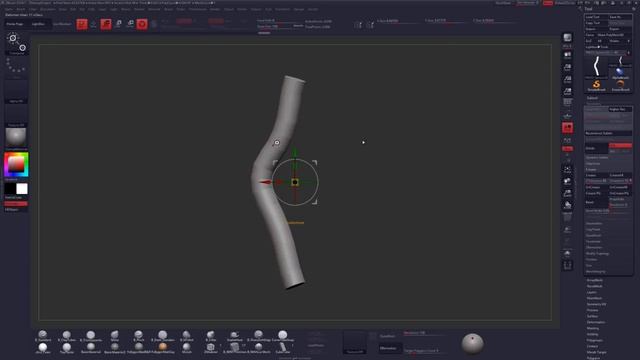 Bend Curve Deformer - ZBrush Tutorial (720p) смотреть онлайн