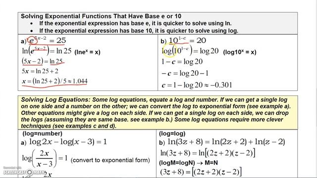 CollegeAlgebra 4.4 Log and Exponential Equations смотреть онлайн