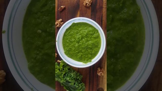 Super walnut kale Pesto Sauce | विश्वाश नहीं कर पाएंगे की ये स्वादिष्ट चटनी बिना धनिये की बनी है| смотреть онлайн