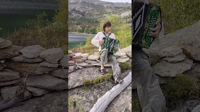 "Пираты Карибского моря" под гармошку. Котька играет. смотреть онлайн