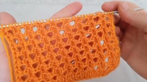 Двусторонний узор спицами