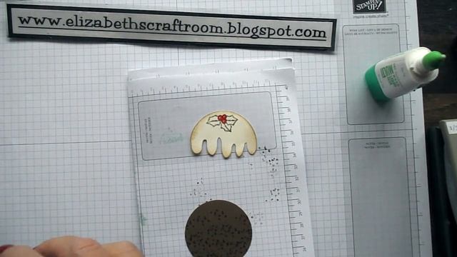 Christmas Pudding Punch Art Card