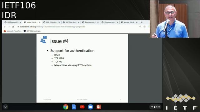 IETF106-IDR-20191118-1810 смотреть онлайн