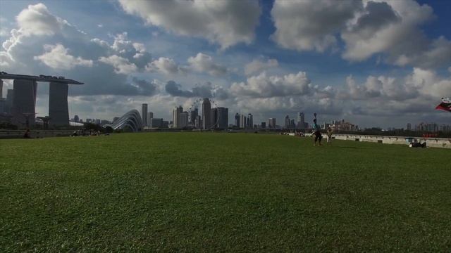 First Flight At Marina South Pier
