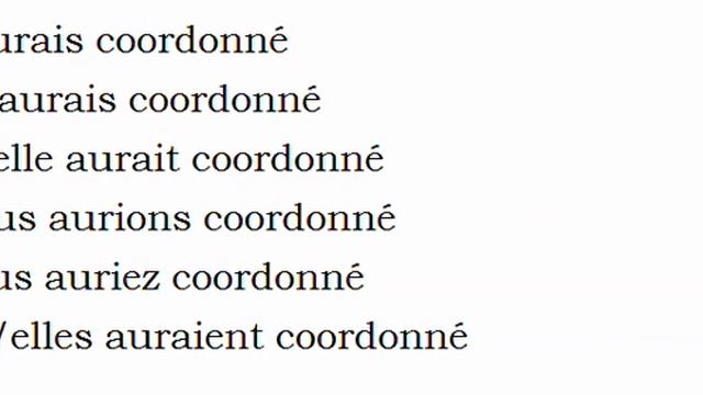 Изучение французского языка = Спряжение глаголов = Coordonner смотреть онлайн