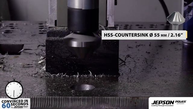 How to countersink - Ø 55 mm / 2.16" into ST37 STEEL PLATE 2 mm | Convinced in 60 Seconds #23 смотреть онлайн