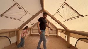 Обзор надувная палатка 12 кв м 3на4 new inflatable tent