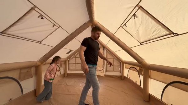 Обзор надувная палатка 12 кв м 3на4 new inflatable tent