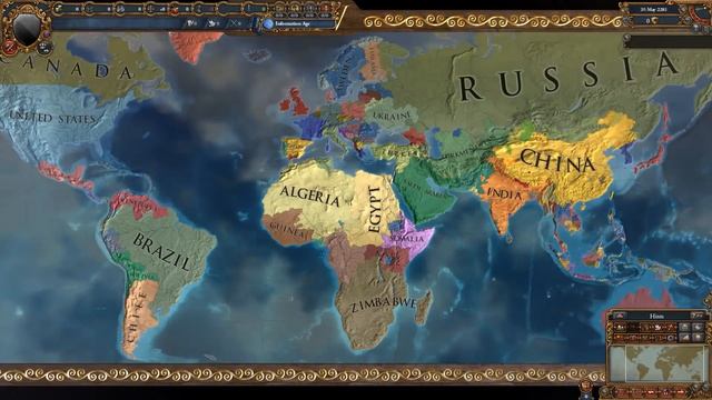 Europa Universalis 4 2019-2400 Timelapse (DLC All and Extended Timeline) смотреть онлайн