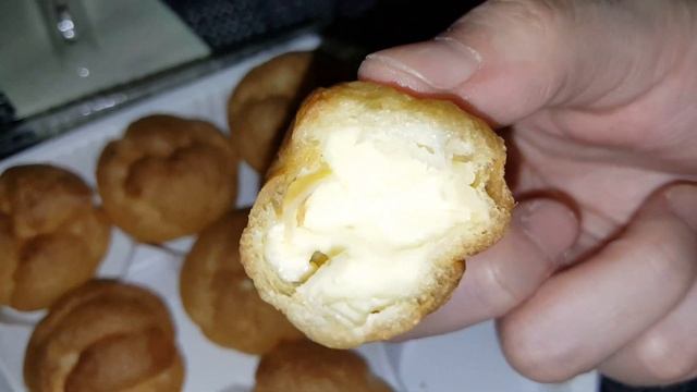 Japan Cream Mini Puff. Vanilla mini cream puff. смотреть онлайн