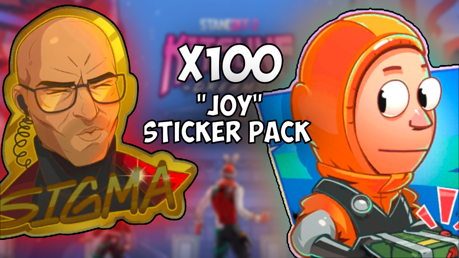 открыл 100 "jou" стикер паков в СТАНДОФФ 2 смотреть онлайн