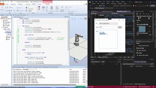 ABB Socket Communication смотреть онлайн
