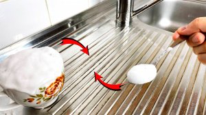 Чем ОТМЫТЬ ЗАСТАРЕЛУЮ ГРЯЗЬ и ИЗВЕСТКОВЫЙ НАЛЁТ на металлической мойке и смесителе ?! БЫТОВОЙ СОВЕТ