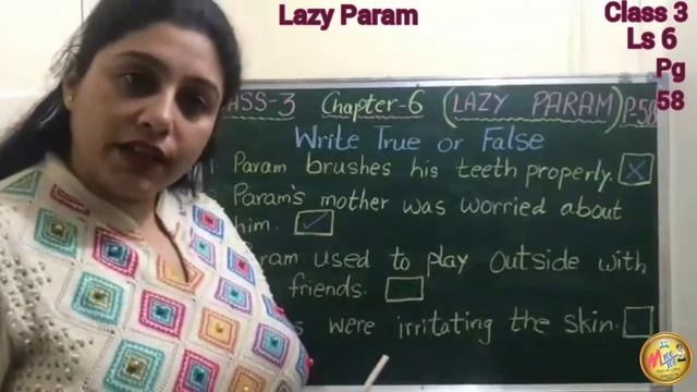 CLASS 3... SUBJECT: ENGLISH... LS 6... LAZY PARAM...PG 58...QUS/ANS,TRUE/FALSE...Based on MSP смотреть онлайн