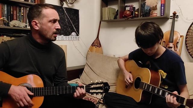 "Чито гврито" под две гитары. спонтанная запись. прошу прощения за мой грузинский) смотреть онлайн