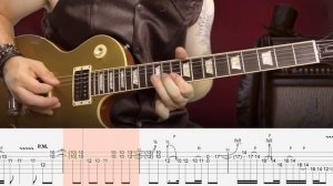 Guns N' Roses - Nightrain - урок игры на электрогитаре с табами