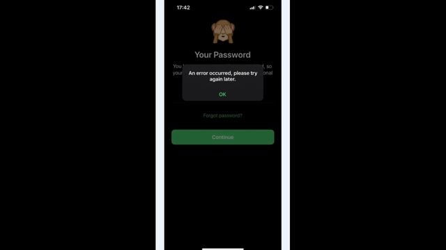 An error occurred please try again later Телеграм смотреть онлайн