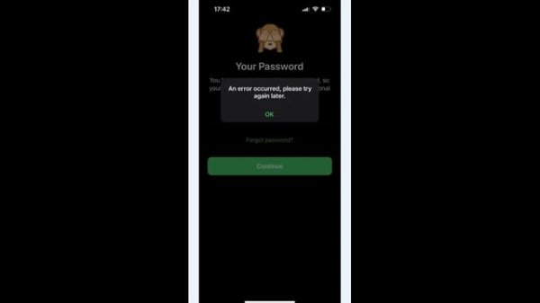 An error occurred please try again later Телеграм