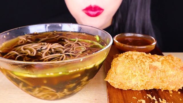 ASMR CHEESE PORK CUTLET🧀 COLD NOODLES🍜 치즈 돈까스 냉모밀 먹방 MUKBANG