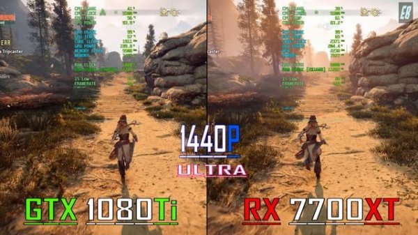 GTX 1080Ti vs RX 7700XT // PC GAMES BENCHMARK TEST ||