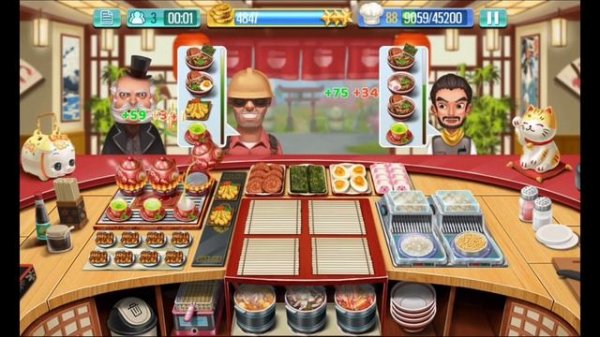 Crazy Cooking Star Chef Gameplay Part 10 - Neko Ramen (Lvls 41-50)