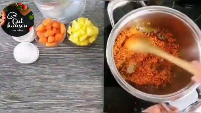Leckerste Linsensuppe Rezept die es gibt | Rote Linsensuppe nach türkicher art | Mercimek Corbasi | смотреть онлайн