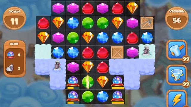 Остров Желаний 56 уровень [Сокровища Пиратов бонусный мир] - Dreams Island Level 56 смотреть онлайн