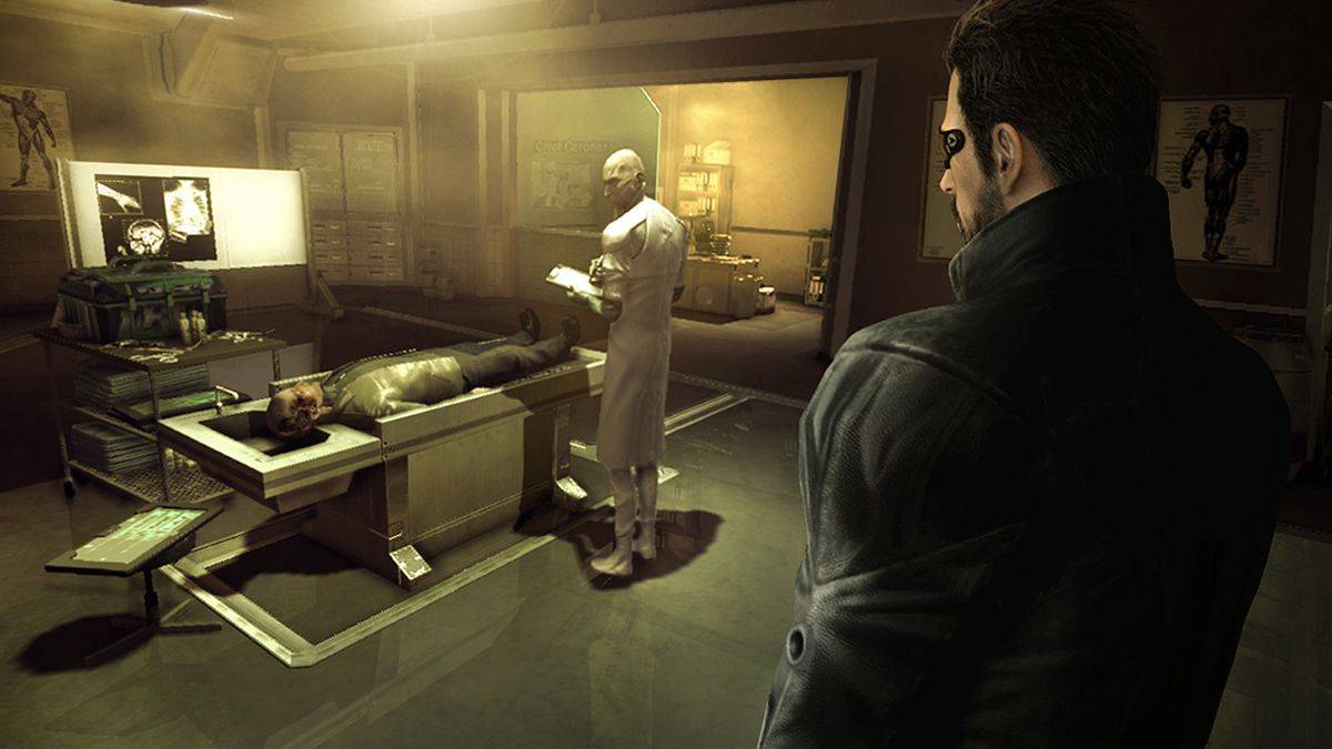 Deus EX. Human Revolution. (as Cyber Punk 2027 game).
