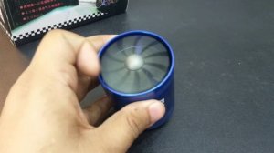 Turbo Intake Fan, F1 Z Blue with Double Supercharger Blades