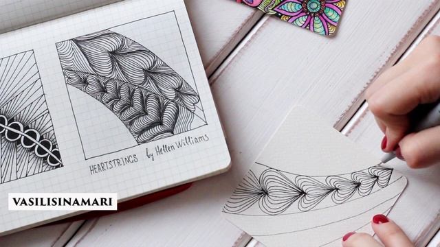 VASILISINAMARI Zentangle Tutorial Pattern 