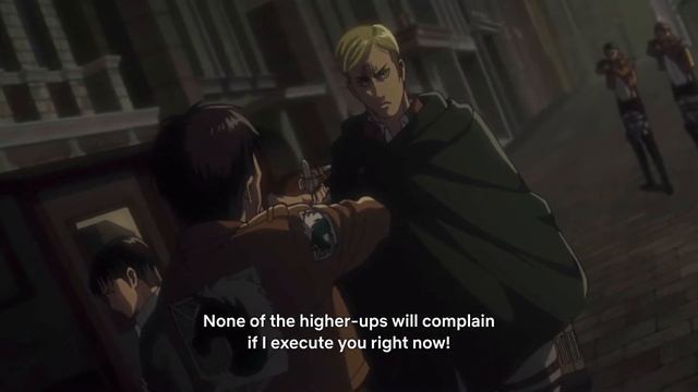 Attack on Titan: Erwin Epic Moments in Eren vs Annie fight смотреть онлайн