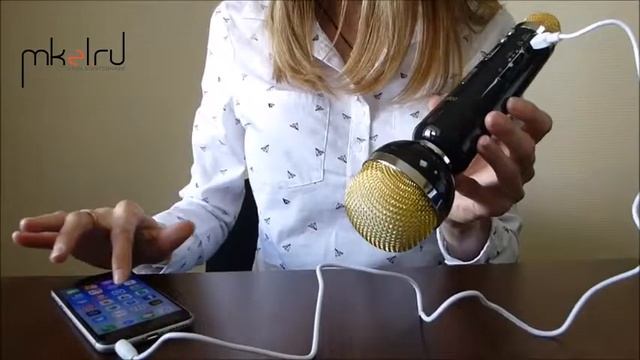 Bluetooth микрофон-караоке со встроенным динамиком WSTER WS-1807 смотреть онлайн