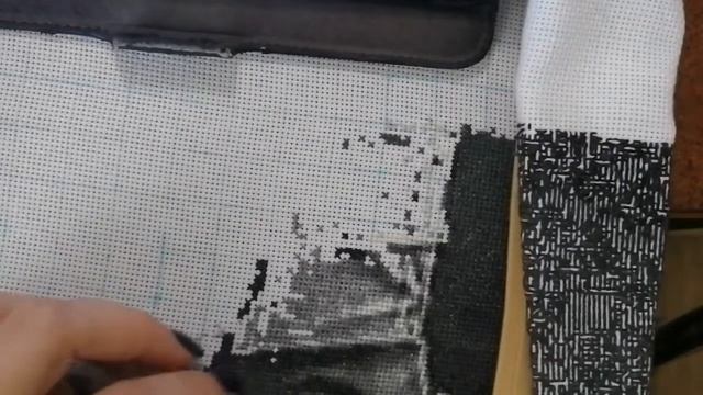 Вышивальная неделя с Геральт ом и Цири. Немного живого процесса вишивки.