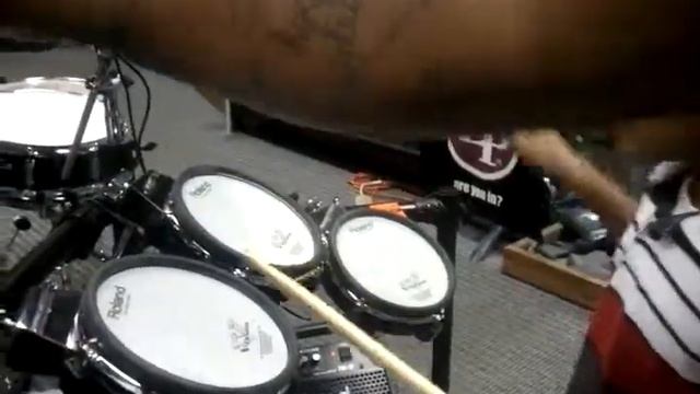 Nephew first time on drums смотреть онлайн