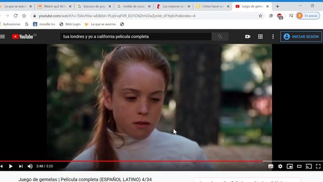Juego De Gemelas   Película Completa ESPAÑOL LATINO 4 34   YouTube   Google Chrome 2020 06 10 21 08