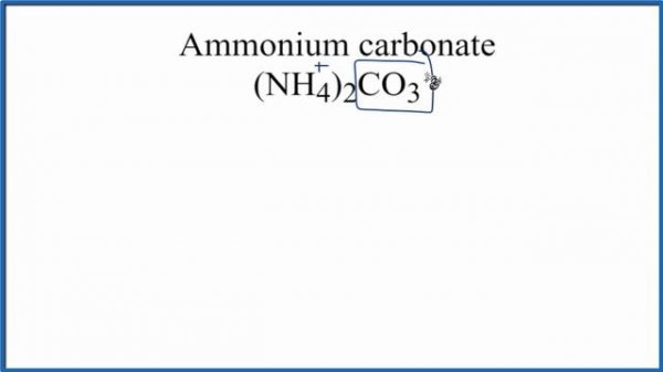 Is (NH4)2CO3 (Ammonium carbonate) Ionic or Covalent?