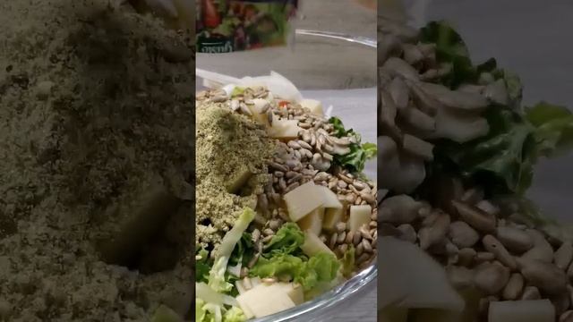 Салат со свежими овощами и семечками смотреть онлайн